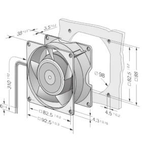 Ventilador Compacto CA 3650