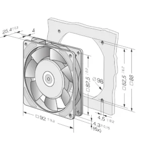 Ventilador Compacto Corriente Alterna 3956