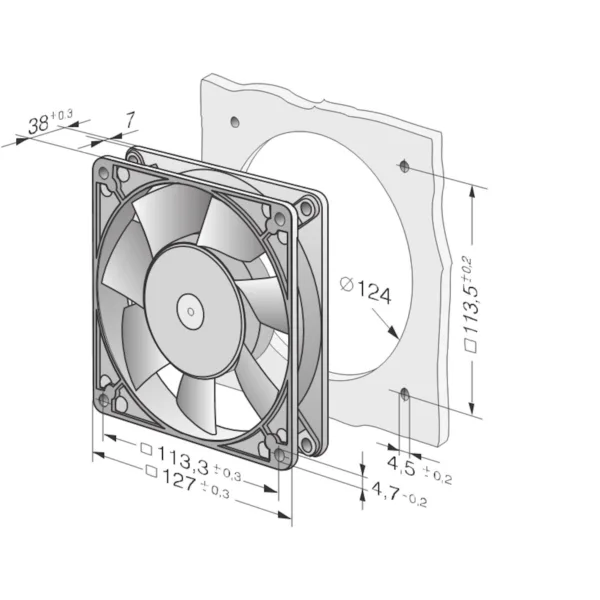 Ventilador Compacto Corriente Alterna 5958